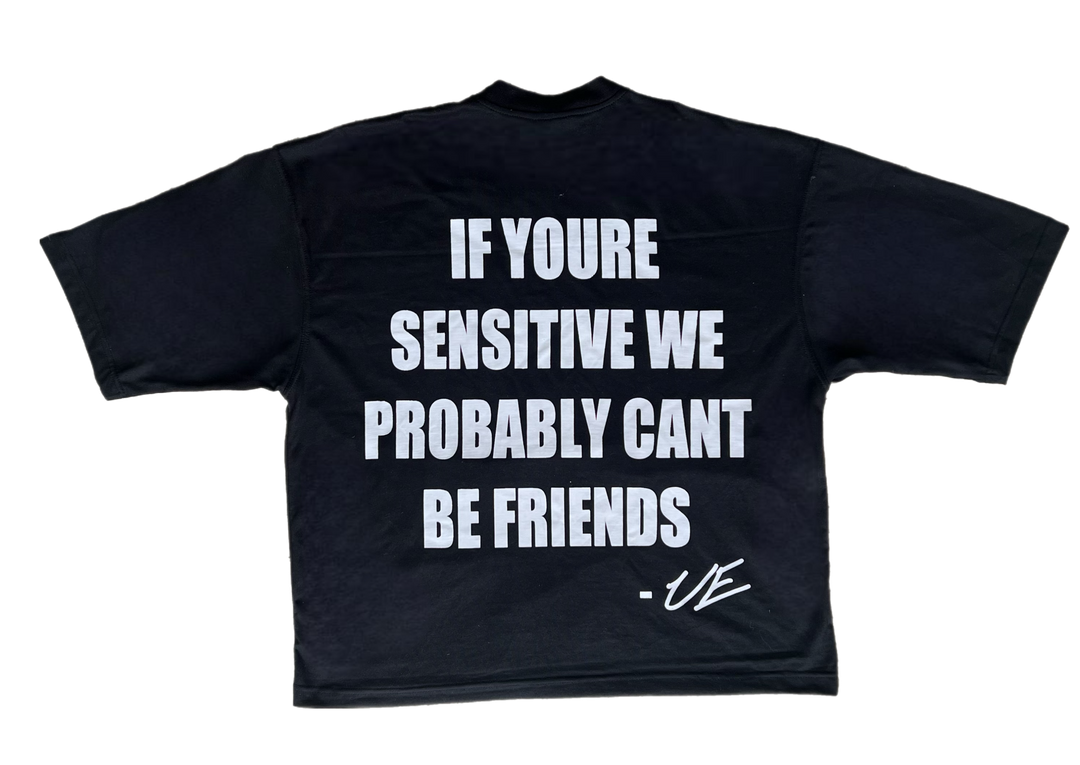 SENSITIVE FRIENDS TEE (black)