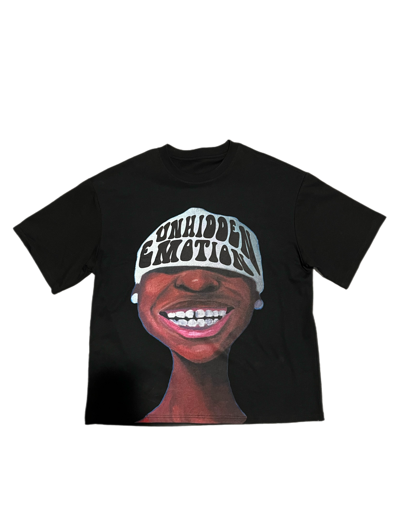 Unhidden Emotion Big Face T (BLACK)