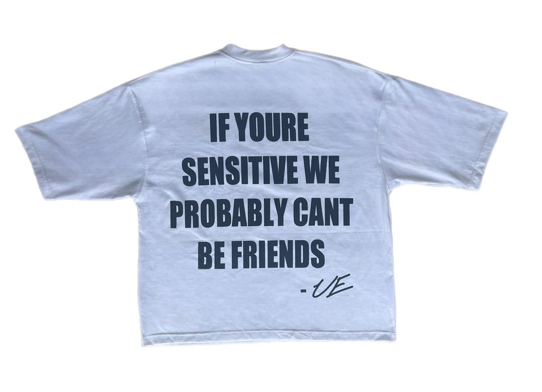 SENSITIVE FRIENDS TEE (white)