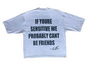 SENSITIVE FRIENDS TEE (white)