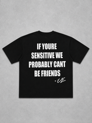 SENSITIVE FRIENDS tee (black)