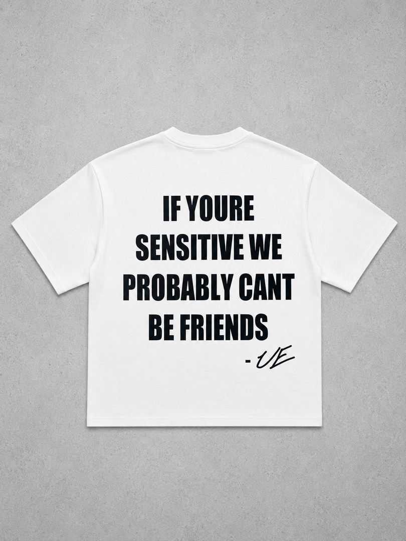 SENSITIVE FRIENDS tee (white)