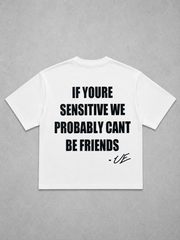 SENSITIVE FRIENDS tee (white)